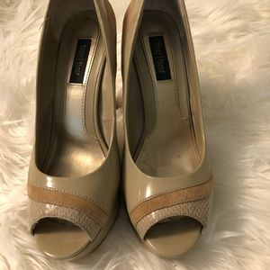 Nude and tan WHBM heels